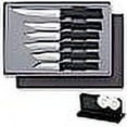 thumbnail image 1 of Rada Cutlery 6-Piece All-Star Paring Knives Gift Set with Quick Edge Sharpener, Black Handles, 1 of 4