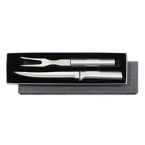 Rada 2 Piece Carving Set in Gift Box, Silver Handles