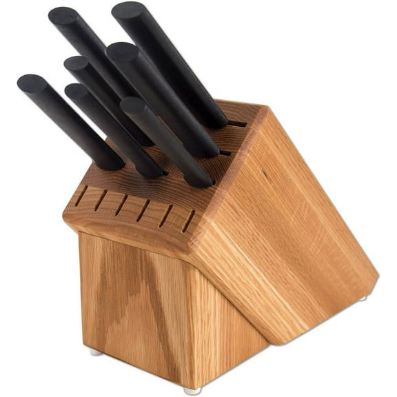 Rada Cutlery Knife Set Oak Knife Block 7 Stainless Steel Culinary Knives