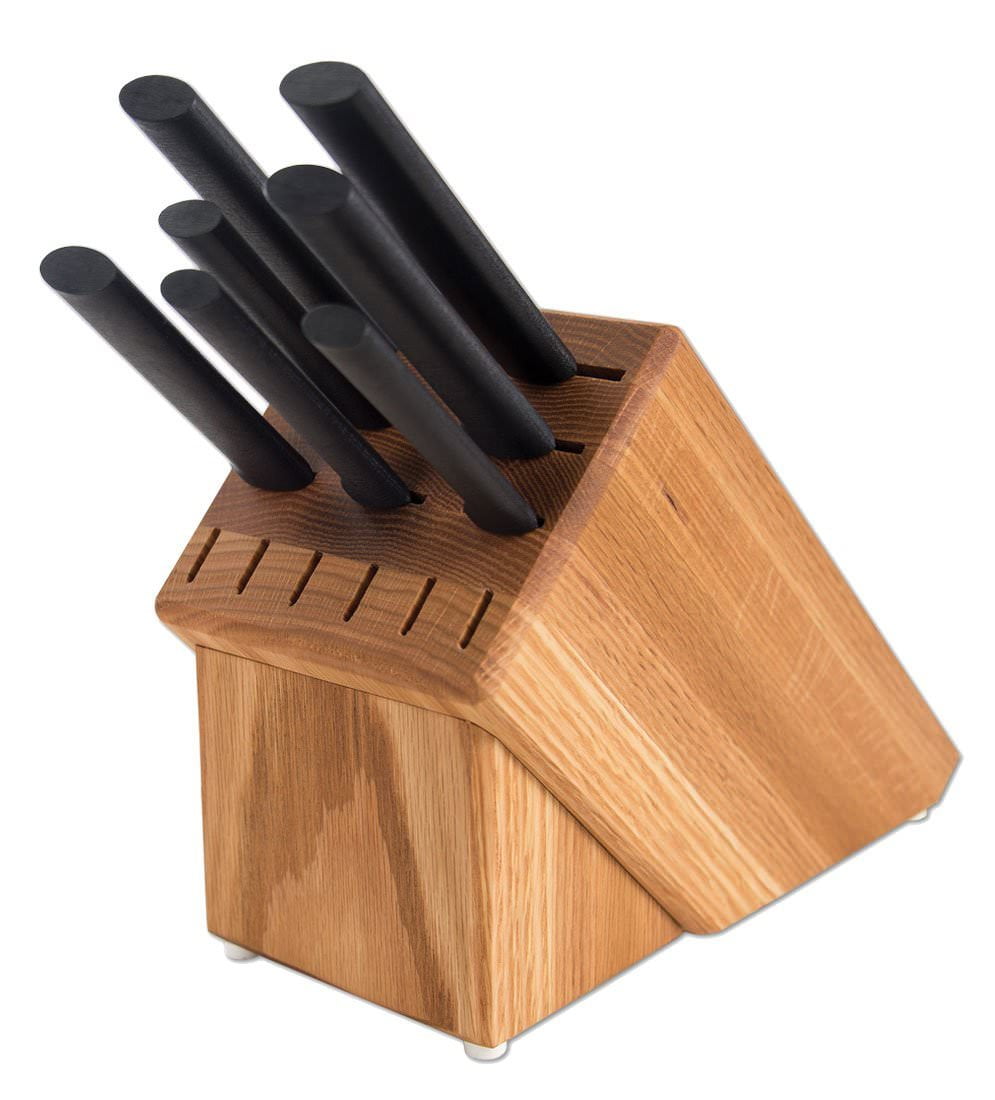 Rada Cutlery Knife Set Oak Knife Block 7 Stainless Steel Culinary Knives