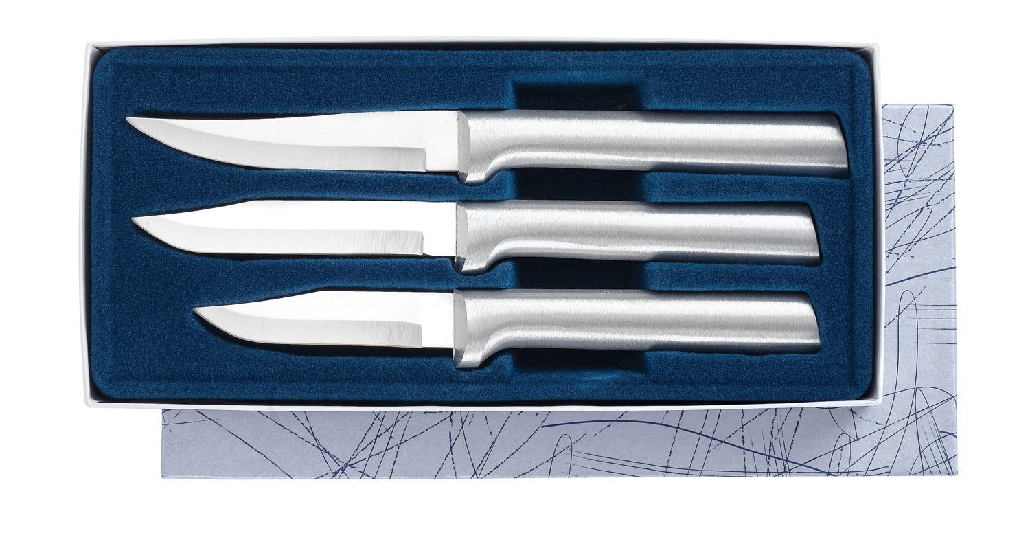 VINTAGE RADA ALUMINUM HANDLE CUTLERY 6 PIECE KITCHEN STEAK KNIFE SET NEW!!!