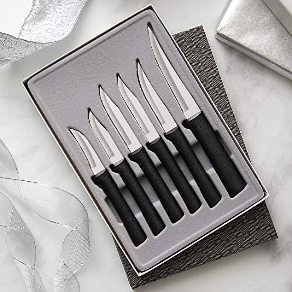 Rada Kitchen knife top 7pc group black USA made cutlery Dishwasher safe +