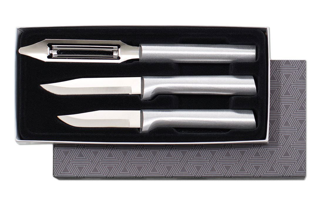 Rada Cutlery S56 3-Piece Basics Knife Gift Set, Aluminum Handles