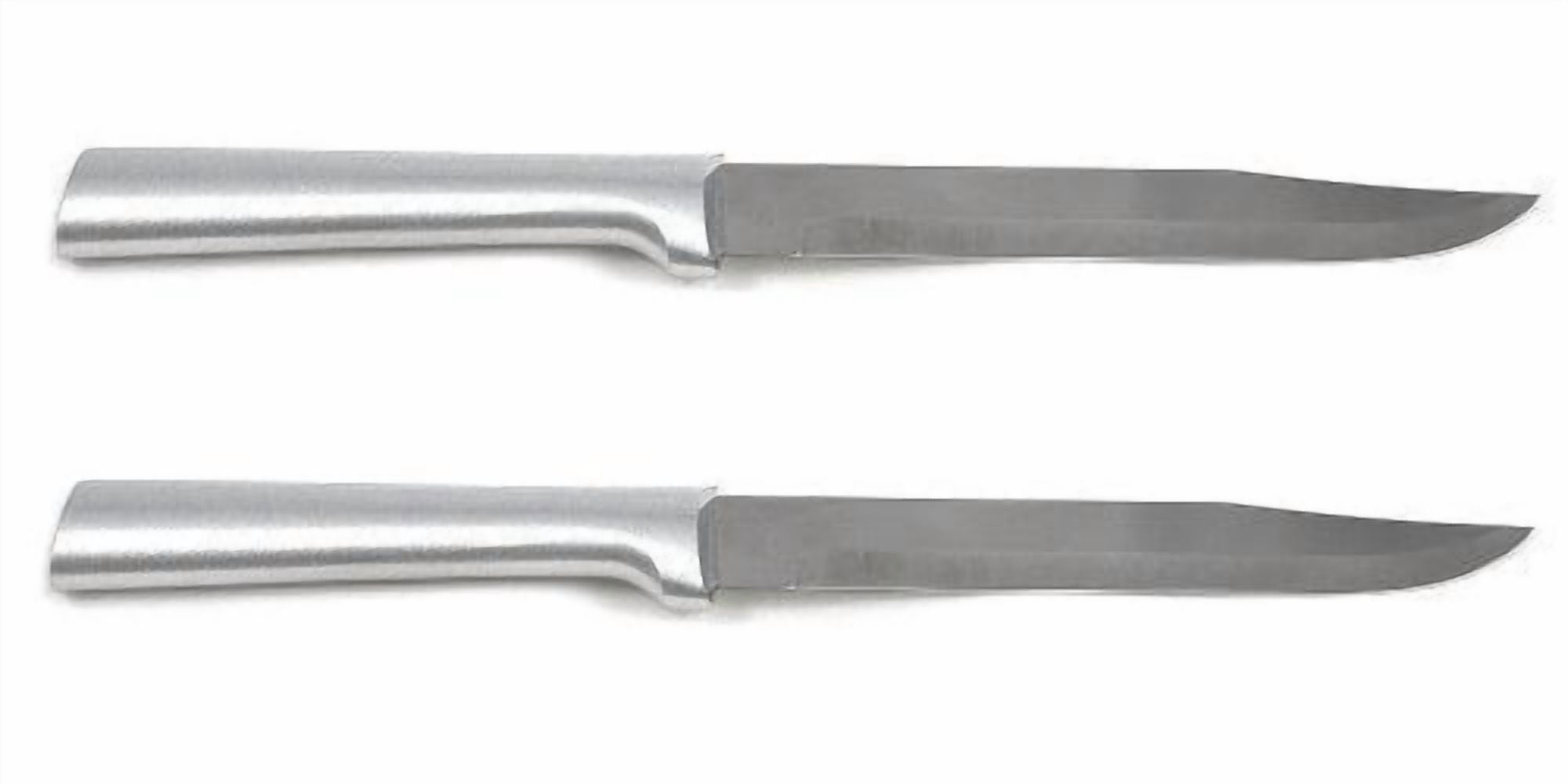 Rada Cutlery Utility Steak Knife, Silver Handle, Pack of 2