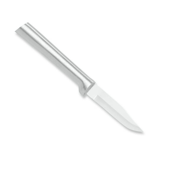 Rada Stainless Steel Paring Knife with Aluminum Handle, Hand-Sharpened Classic Spear Tip Parer Knives, 2.5" Blade