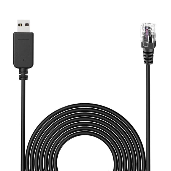 Radar Det ector Cable, with USB to RJ11 Plug,for Escor t Valentine One Unide n Beltronics Cobr a Radar Detector,Replacement Power Cable for Radar Detectors(RJ11-9.84ft