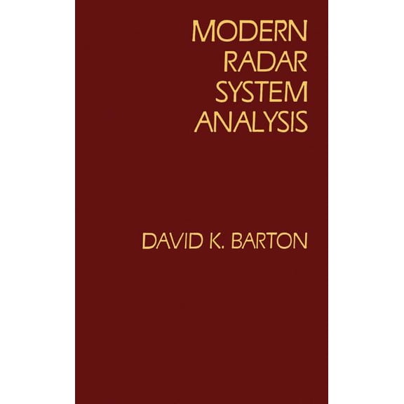 Radar Library Modern Radar System Analysis, (Hardcover)