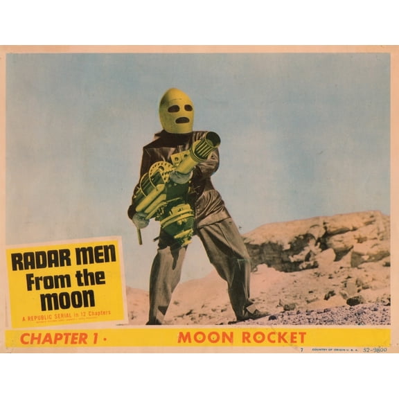 Radar Men From The Moon Lobbycard Chapter 1 - Moon Rocket George Wallace 1952 Movie Poster Masterprint