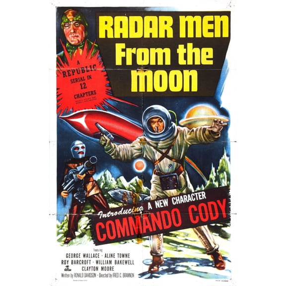 Radar Men From The Moon Movie Poster 24x36 Art Poster 24x36 Multi-Color Square Adults Best Posters