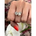 thumbnail image 1 of Radar - Moissanite Round & Pear Cut Lab Diamond Engagement Ring, 1 of 4