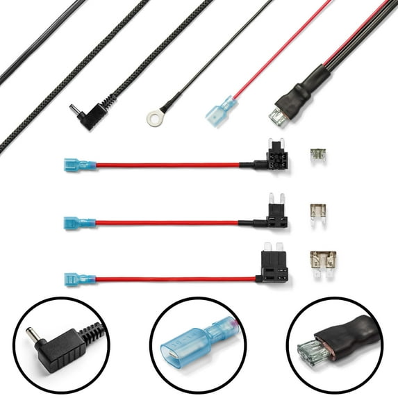 Radar Mount DC Direct Wire Power Cord for Cobra Radar Detectors - RAD 480i 380 450 350 XRS (3005002)