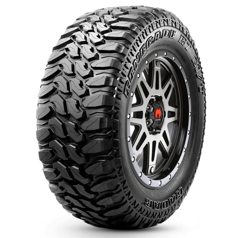 Radar Renegade R7 37X13.50R20 LRE/10ply Mud-Terrain Tire with 