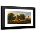 thumbnail image 1 of Raden Saleh 14x10 Black Modern Framed Museum Art Print Titled - Javanese Temple in Ruins (1860), 1 of 5