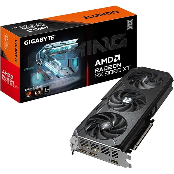 Radeon RX 9060 XT Gaming Graphics Card, PCIe 5.0 Video Card with 16GB GDDR6