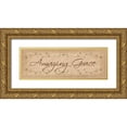 thumbnail image 1 of Rader, Lauren 14x7 Gold Ornate Wood Framed with Double Matting Museum Art Print Titled - Amazing Grace, 1 of 4