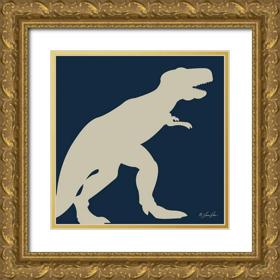 Rader, Lauren 15x15 Gold Ornate Wood Framed with Double Matting Museum Art Print Titled - Dino I