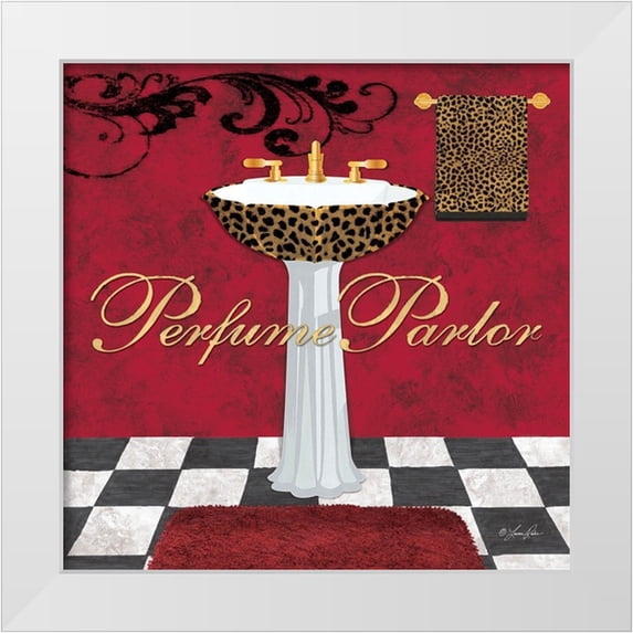 Rader, Lauren 20x20 White Modern Wood Framed Museum Art Print Titled - Perfume Parlor