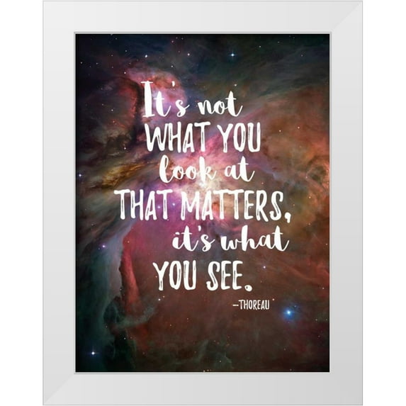 Rader, Lauren 25x32 White Modern Wood Framed Museum Art Print Titled - Its What You See