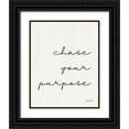 thumbnail image 1 of Rader, Lauren 26x32 Black Ornate Wood Framed with Double Matting Museum Art Print Titled - Chase Your Purpose, 1 of 4