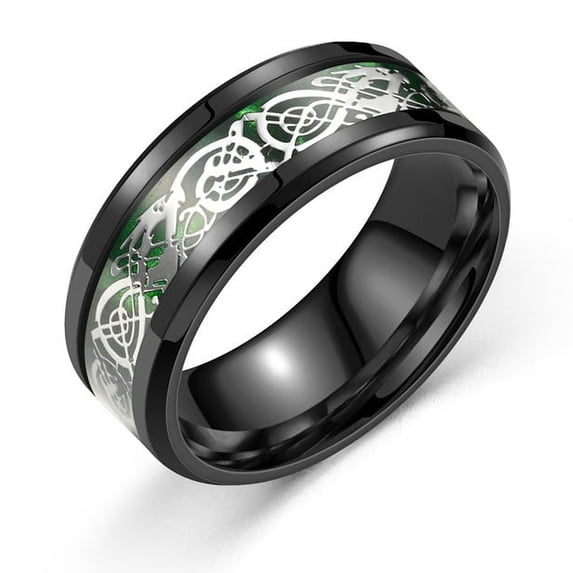 Radetop 8mm Stainless Steel Ring for Men Wedding Band Rings Size 7-13