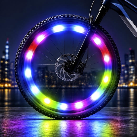 Radetop Wheel LED Spoke Lights, 2 Pack, USB Rechargeable, 14-29 Inch Bicycle