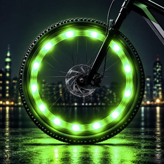 Radetop Wheel LED Spoke Lights, 2 Pack, USB Rechargeable, 14-29 Inch Bicycle