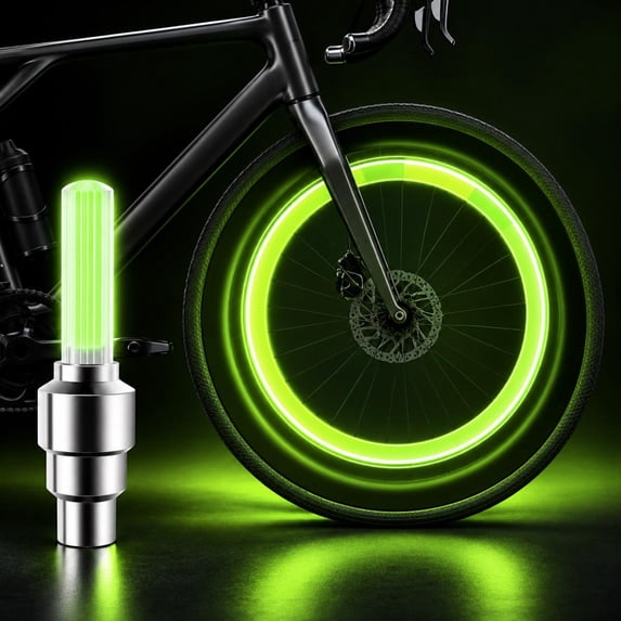 Radetop Bike Wheel Lights 2 Pack, Motion Activated LED Valve Lights for Night Riding