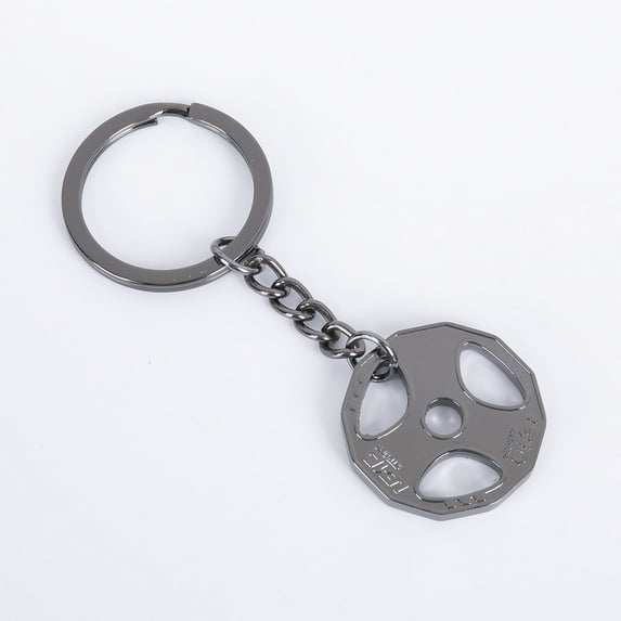 Radetop Dumbbell Shape Zinc Alloy Car Keychain