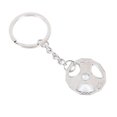 thumbnail image 1 of Radetop Dumbbell Shape Zinc Alloy Car Keychain, 1 of 4