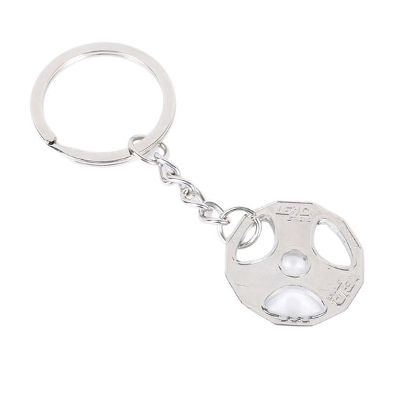 Radetop Dumbbell Shape Zinc Alloy Car Keychain