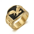 thumbnail image 1 of Men's Stainless Steel Jewelry Ring Size 7-13, Gold, 1 of 4