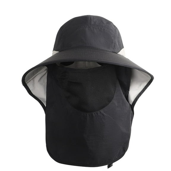 Radetop Nylon Men Sun Hat with UPF 50  Protection and Neck Flap for Outdoors Fishing and Climbing