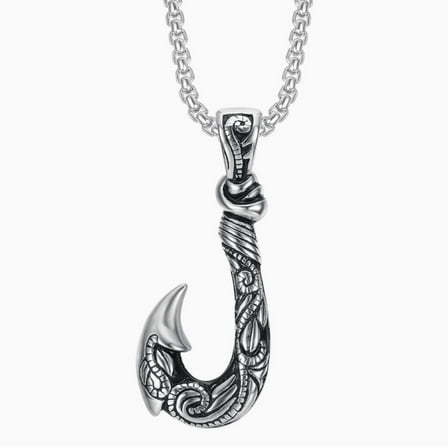 Radetop Stainless Steel Cross Chain Necklace for Men Jewelry Gift-Silver