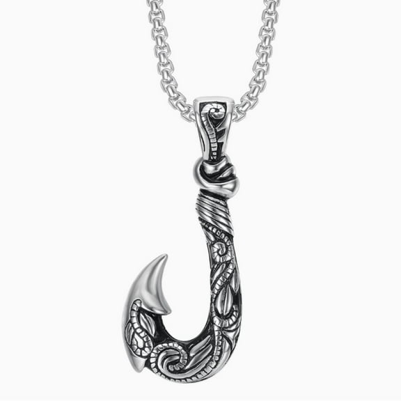 Radetop Stainless Steel Cross Chain Necklace for Men Jewelry Gift-Silver