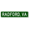 thumbnail image 1 of Radford Virginia Metal Wall Decor City Limit Sign Size: 4 x 16 Inch, 1 of 4
