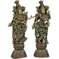 thumbnail image 1 of Radha Krishna - Brass Sculpture, 1 of 2