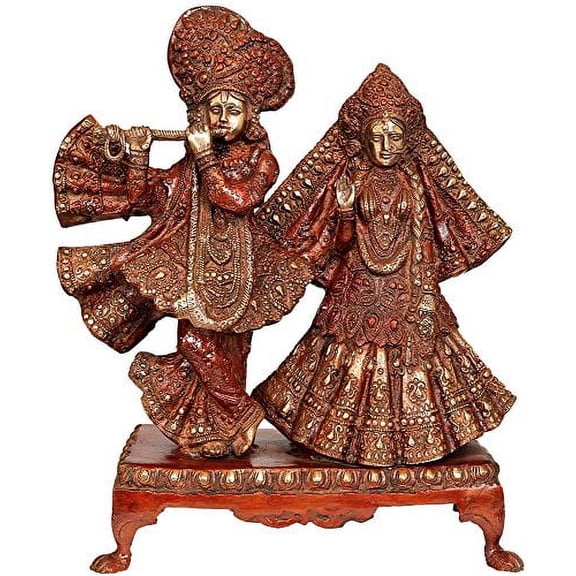 Radha Krishna - Brass Statue