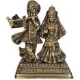 thumbnail image 1 of Radha Krishna - Brass Statue, 1 of 1