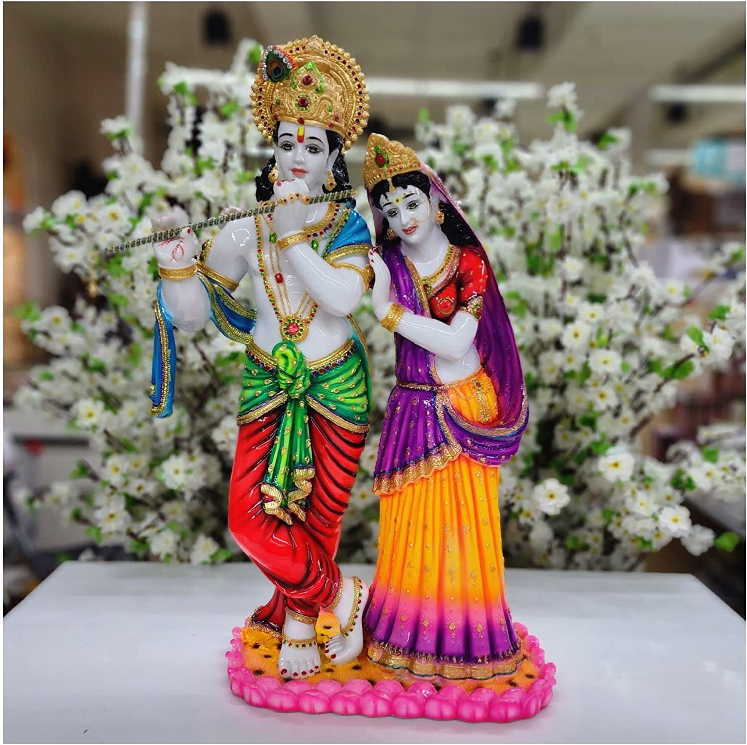 Large Resin Radha Krishna Statue for Indian Temple Philippines | Ubuy