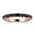 thumbnail image 1 of Radhe Black Diamond Moissanite Band 18K Rose Gold Over Silver, 1 of 4