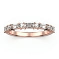 thumbnail image 1 of Radhe Diamond Moissanite Band 18K Rose Gold Over Silver, 1 of 4
