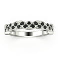 thumbnail image 1 of Radhe2 black diamond moissanite Wedding Ring 18K White Gold Over Silver, 1 of 4