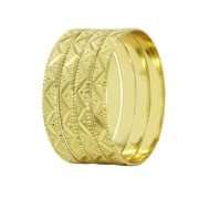 Radhna Bridal Bliss Gold Plated Bangle Pack Of 4 - Gold 8043_2.4 | Crafted For Her With An Affection For Artistry