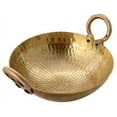thumbnail image 1 of Radhna Traditional Indian Indian Traditional Kitchen Utensil Brass Kadai Karahi Cooking Kadai Pots & Pan Cooking Woks Capacity 3 Litre, 1 of 2