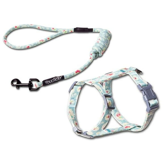 Radi-Claw Durable Cable Cat Harness & Leash Combo - Sky Blue - Small