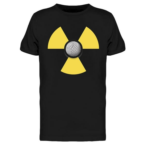 Radiaction Symbol With Golf Ball T-Shirt Men -Image by Shutterstock, Male Small
