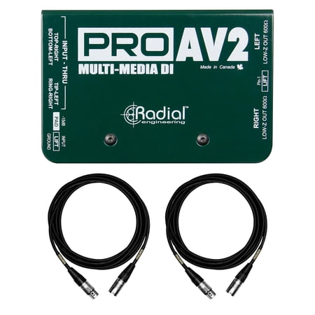 Radial Engineering ProAV2 w/ 2 Premium 15-foot XLR Mogami Cables Bundle