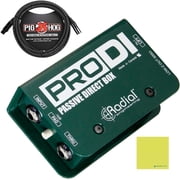 Radial Engineering ProDI Passive Instrument Direct Box Bundle w/Pig Hog Mic Cable and Liquid Audio Polishing Cloth