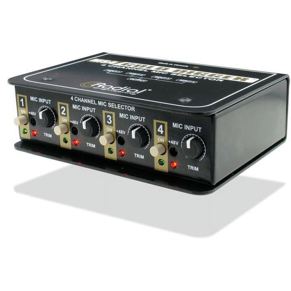 Radial Engineering Gold Digger 4-Channel Mic Selector