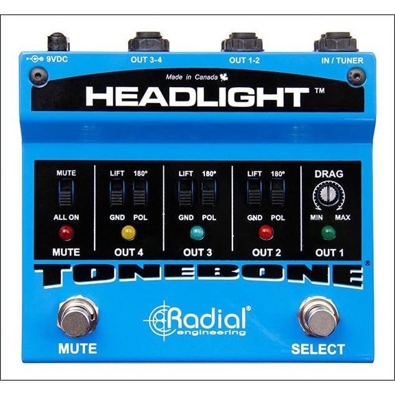 Radial Engineering Headlight Guitar Amp Selector Pedal